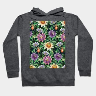 Multicolor Passion Flowers Hoodie